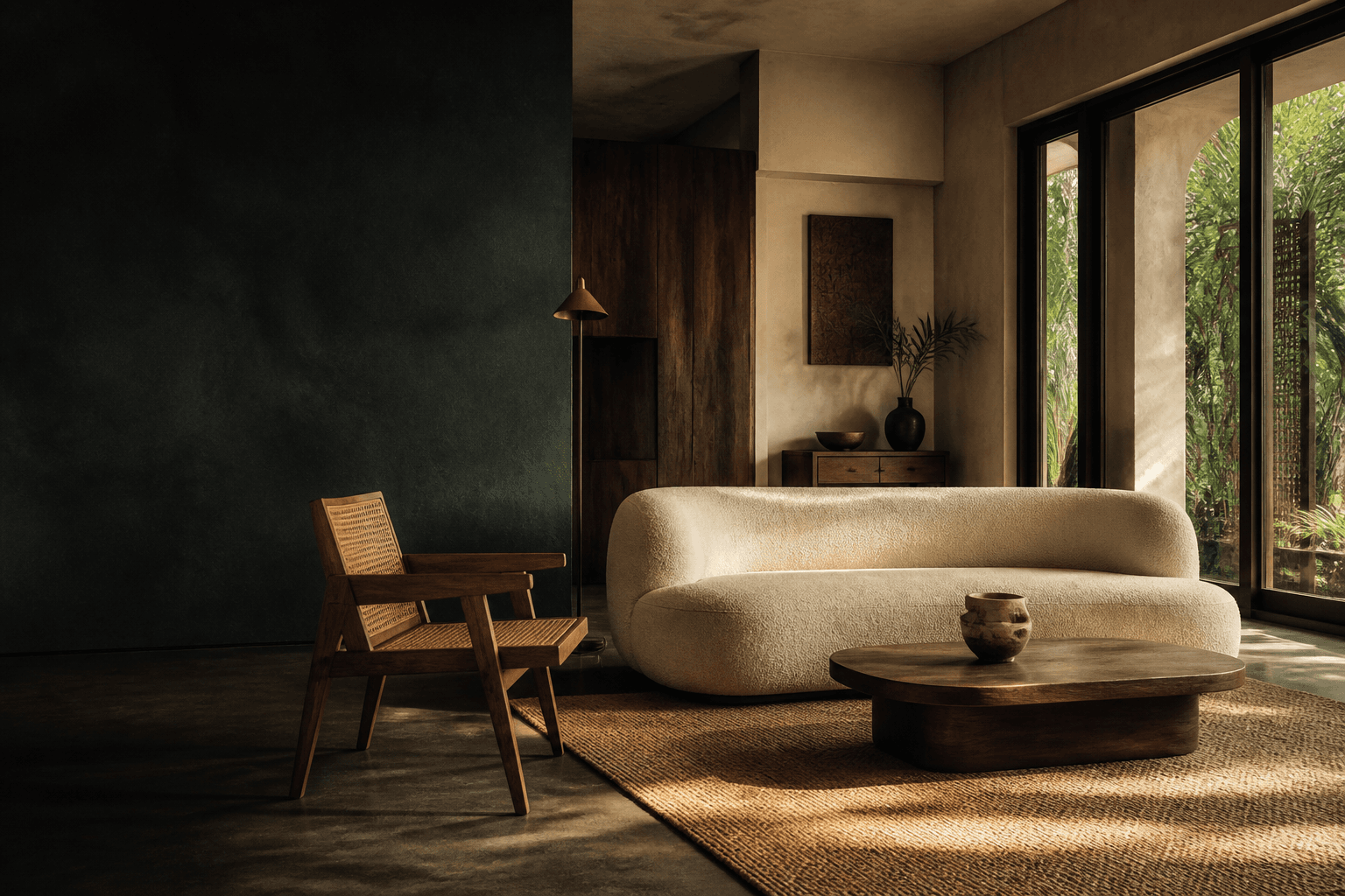 Bespoke furniture in a warm, considered interior