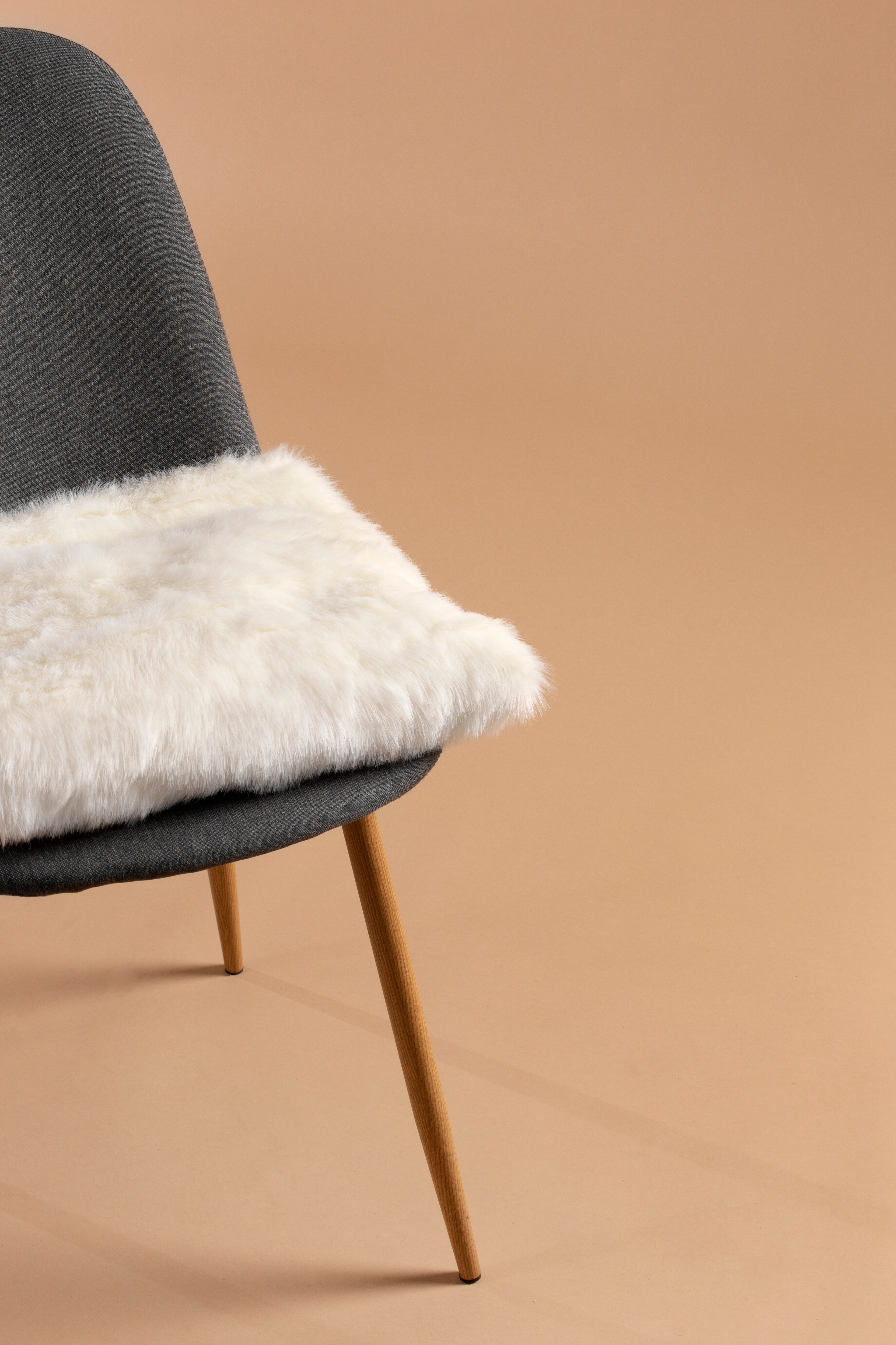 Close-up of a tactile upholstered lounge chair